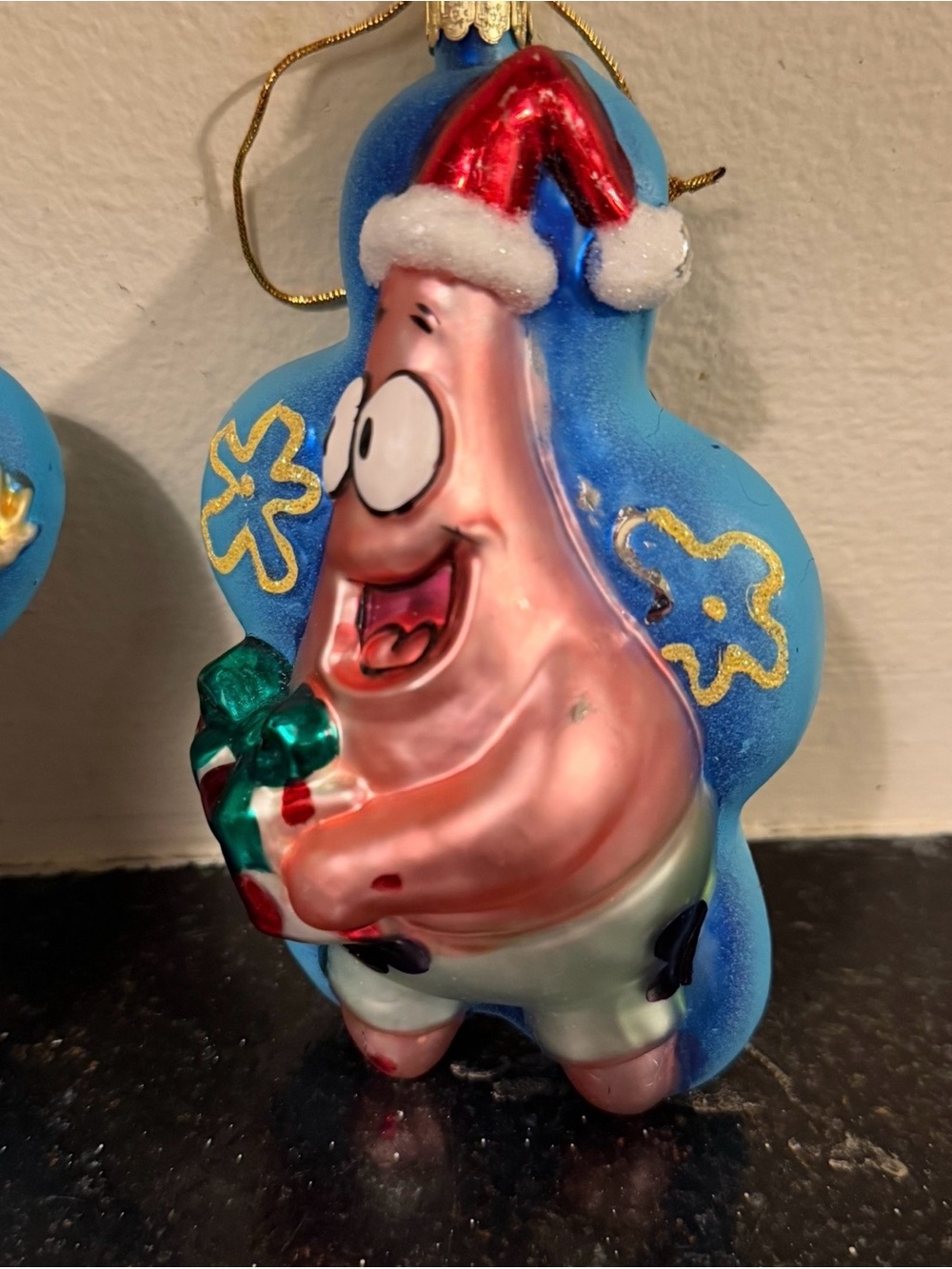 Viacom SpongeBob & Patrick Glass Christmas Ornament Set Of Two - Picture 2 of 6